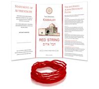 Bracelet rouge de la Kabbale, Bracelet porte-bonheur béni dans la Tombe de Rachel, Israël Bracelets rouge Original 1.5M, Instructions et Certificat d’authenticité, adapté aux Hommes, aux Femmes