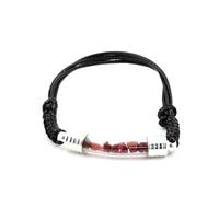 Bracelet Rubis Brut. Couleur Noir.