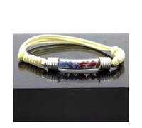 Bracelet Rubis + Saphir Brut. Couleur Beige.
