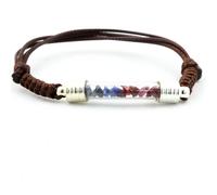 Bracelet rubis + saphir brut