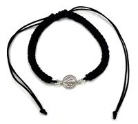 Bracelet Saint Benoît en argent sterling, 2E+1 centímetros, Argent