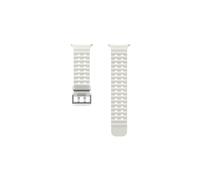 Bracelet Samsung ET-SNL70MWEGEU Blanc pour Galaxy Watch Ultra, Nitrile/Nylon/Caoutchouc, Boucle Titane Argent, Résistant à l'humidité, Réglable