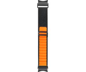 Bracelet Samsung G Watch Series Boucle alpine 20mm 155 à 210mm Noir et Orange Bigben