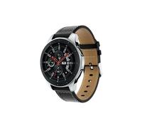 Bracelet Samsung Galaxy Watch 46 Mm Cuir Véritable Lisse - Noir
