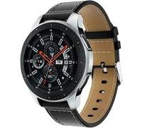 Bracelet Samsung Galaxy Watch 46 mm cuir véritable lisse - noir G