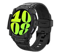 Bracelet Samsung Galaxy Watch 7 - 40 mm Spigen Coque robuste Rugged Armor Pro Spigen Noir Noir
