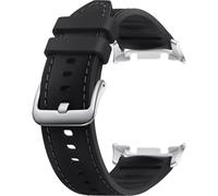 Samsung Original Bracelet Cuir Hybrid Vegan pour Galaxy Watch 8 40/44 mm / Classic 46 mm - S/M/L - Black