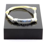Bracelet Saphir Brut. Couleur Beige.