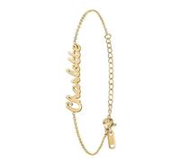Bracelet - SC Crystal - Prénom Charlotte - Acier inoxydable doré - Longueur 16cm (+5cm de rallonge)