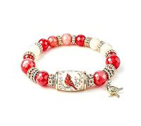 Bracelet « Sea Turtle Blessings » édition limitée 2026, bracelet à perles « Nature Blessing », protection, longévité, voyage en toute sécurité et paix, cadeau inspirant et plein (Rouge-gorges)