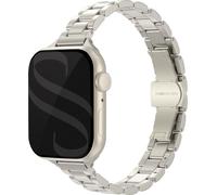 Bracelet Selencia Slim Steel pour l'Apple Watch Series 1 à 9 / SE (38/40/41 mm) | Series 10 (42 mm) - Starlight