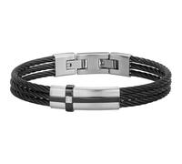 Bracelet semi-rigide Cesar en Acier 316L avec diamant blanc - Phebus Homme