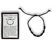 Bracelet sept nœuds corde marron - Nature, stabilité vitale et abondance