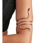 Bracelet serpent vintage pour adolescents, réglable, flexible, rock and roll serpent enveloppé pour fête d'Halloween, bracelet serpent argenté, Comme décrit dans la description