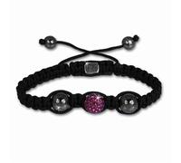 Bracelet Shamballa Original Sterlinx Avec 1 Boule Violette Pailletée Shs11v