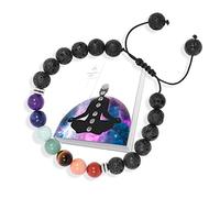 BRACELET SHAMBALLA Pierres Naturelles AJUSTABLE | EBOOK Offert | Fait Main | Bijoux Femme Homme | Bracelet pierre naturelle 7 CHAKRAS | TOUTES LES PIERRES DE NOS BRACELETS SONT NATURELLES (LAVE)