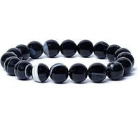 Bracelet Shivas Eye Agate AA qualité élastique -- 1.0 cm