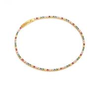 Bracelet Sif Jakobs Ellera Argent Plaqué Or Et Oxydes Multicolores