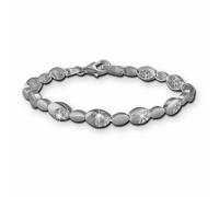 Bracelet Silberdream 18,8cm Bracelet Femme Argent Blanc Ovale 925 Sda444w