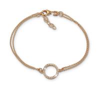 Bracelet Silberdream 19cm Rose Blanc Bracelet Zircone Femme Argent Sda2587e