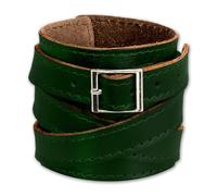 Bracelet Silberdream Bracelet Homme Vert Cuir - Cuir De Vachette Tannée - La1302g