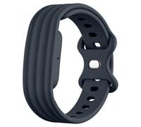 Bracelet Silicone de Sport Souple Réglable Compatible avec Google Fitbit Air, Boucle, Résistante à l'eau et à la Sueur, Ajustement Réglable pour Tracker d'activité Sans écran (Gris foncé, 28.3cm)