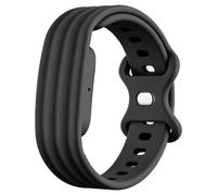 Bracelet Silicone de Sport Souple Réglable Compatible avec Google Fitbit Air, Boucle, Résistante à l'eau et à la Sueur, Ajustement Réglable pour Tracker d'activité Sans écran (Noir, 24.8cm)