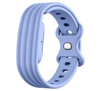 Bracelet Silicone de Sport Souple Réglable Compatible avec Google Fitbit Air, Boucle, Résistante à l'eau et à la Sueur, Ajustement Réglable pour Tracker d'activité Sans écran (Bleu, 28.3cm)