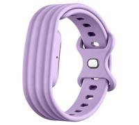Bracelet Silicone de Sport Souple Réglable Compatible avec Google Fitbit Air, Boucle, Résistante à l'eau et à la Sueur, Ajustement Réglable pour Tracker d'activité Sans écran (Violet clair, 28.3cm)