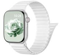 Bracelet Silicone pour Bracelets Apple Watch 44mm 45mm 46mm 49mm | Double Magnetico, Sport Bracelet étanche pour iWatch Série12 11 10 9 8 7 6 5 4 3 2 1 SE 3 2 1 Ultra 4 3 2 1 Femmes Hommes