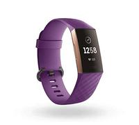 Bracelet Silicone pour Fitbit Charge 4 Taille L 105-133mm Grand Poignet Sport (Violet)