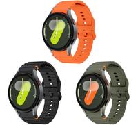 Bracelet Silicone pour Samsung Galaxy Watch 7 40mm/44mm/Watch 5 Pro 45mm/Watch 6 40mm/44mm/Watch 6 Classic 43mm - 20mm