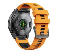 Bracelet silicone Quickfit pour Garmin Fenix 8 Pro/8/E/7 Pro/7 47mm | bracelet sport bicolore pour Fenix 6/6 Pro/5/5 Plus/Forerunner 965/955 945/Approach S62/S70/tactix 8 47mm/Descent G2/G1