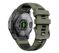 Bracelet silicone Quickfit pour Garmin Fenix 8 Pro/8/E/7 Pro/7 47mm | bracelet sport bicolore pour Fenix 6/6 Pro/5/5 Plus/Forerunner 965/955 945/Approach S62/S70/tactix 8 47mm/Descent G2/G1