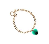 Bracelet - So Charm - Coeur Vert - Plaqué Or Rose - Cristal Swarovski - 21,5 cm