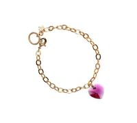 Bracelet - SO CHARM - SC Crystal - Cœur rose - Plaqué or rose - Cristaux scintillants