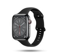 Bracelet souple fin pour les modèles Apple, Apple Watch 9 (45mm), Silicone Métal