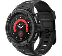 Spigen Rugged Armor Pro Coque avec Bracelet Compatible avec la Galaxy Watch 5 Pro 45mm - Noir