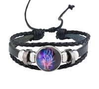 Bracelet Spirituel Des Signes Du Zodiaque, Multicouche Et Ajustable, 12 Constellations, En Cuir, Pour Femmes Et Hommes, Tissé À La Main, Bijou Phosphorescent Pour Les Passionnés D'Astrologie, Can