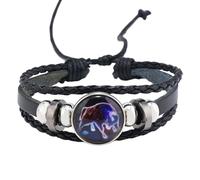 Bracelet Spirituel Des Signes Du Zodiaque, Multicouche Et Ajustable, 12 Constellations, En Cuir, Pour Femmes Et Hommes, Tissé À La Main, Bijou Phosphorescent Pour Les Passionnés D'Astrologie, Tau
