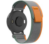 Bracelet Sport 20mm Nylon Élastique Compatible with Garmin Forerunner/Vivoactive/Venu Sq & Compatible with Amazfit Active/Bip/GTS - Gris+Orange