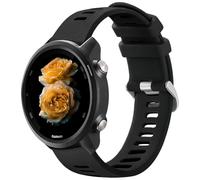 Bracelet Sport 20mm Silicone Compatible with Garmin Forerunner 245/645/55, Vivoactive 3/5/6 & Compatible with Samsung Galaxy Watch 6/5/4/3 - Noir