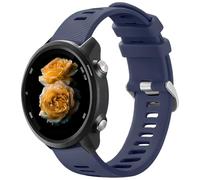 Bracelet Sport 20mm Silicone Compatible with Garmin Forerunner 245/645/55, Vivoactive 3/5/6 & Compatible with Samsung Galaxy Watch 6/5/4/3 - Bleu clair