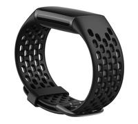 Bracelet sport en silicone pour Fitbit Charge 5 Noir