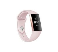 Bracelet Sport en Silicone Simple Remplacement pour Fitbit Charge 3 - Rose clair (Taille S)