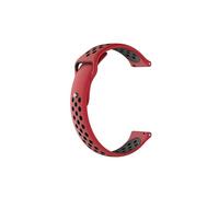 Bracelet sport Honor Magicwatch 2, perforé, silicone bicolore, compatible rouge | Couleur: Blanc Blanc