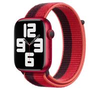 Bracelet Sport Loop pour Apple Watch | 44/45/46/49 mm - Noir / Rouge