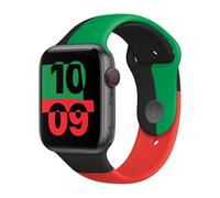 Bracelet Sport pour Apple Watch | 38/40/41/42 mm - Taille M/L - Black Unity