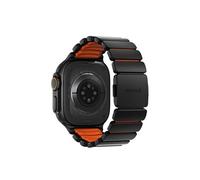 Nomad Bracelet sport renforcé Stratos pour Apple Watch 49 mm Fermoir magnétique Noir/Orange
