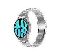 Accezz Bracelet Steel pour Samsung Galaxy Watch 4 / 5 / 6 / 7 / FE (20 mm) - Argent
